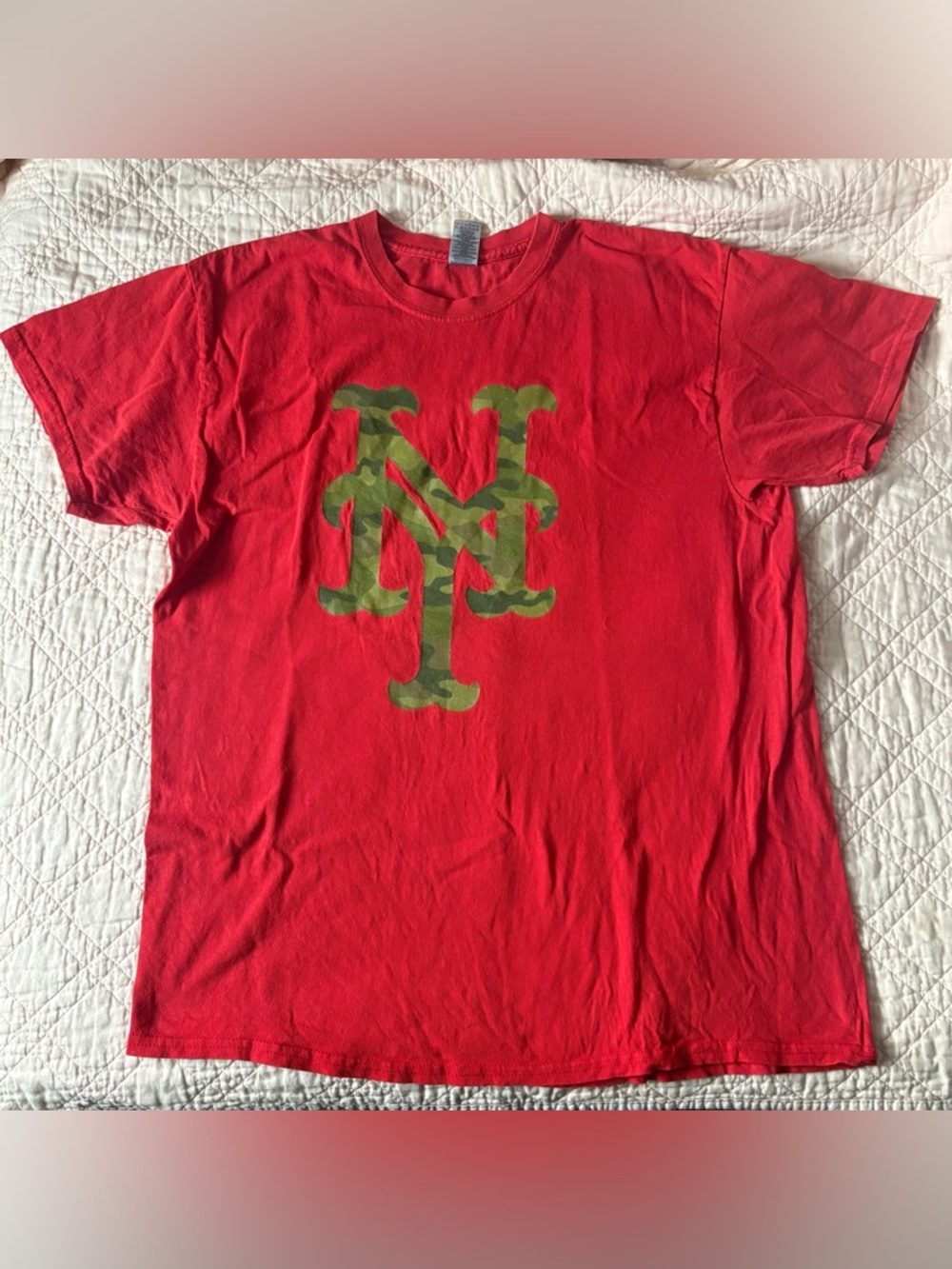 NY Mets Camo Remembrance Tee